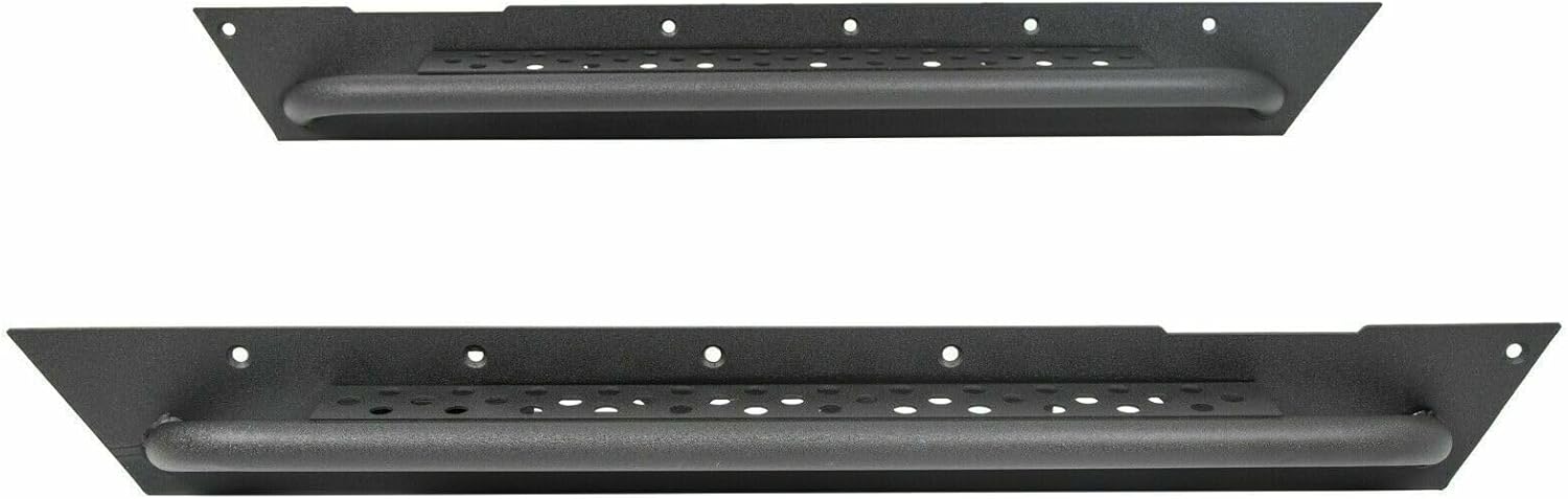 for 97-06 for Jeep Wrangler TJ Side Step Armor Rock Slider Running Board Nerf Bar – Heavy-Duty Steel, Black Powder Coated