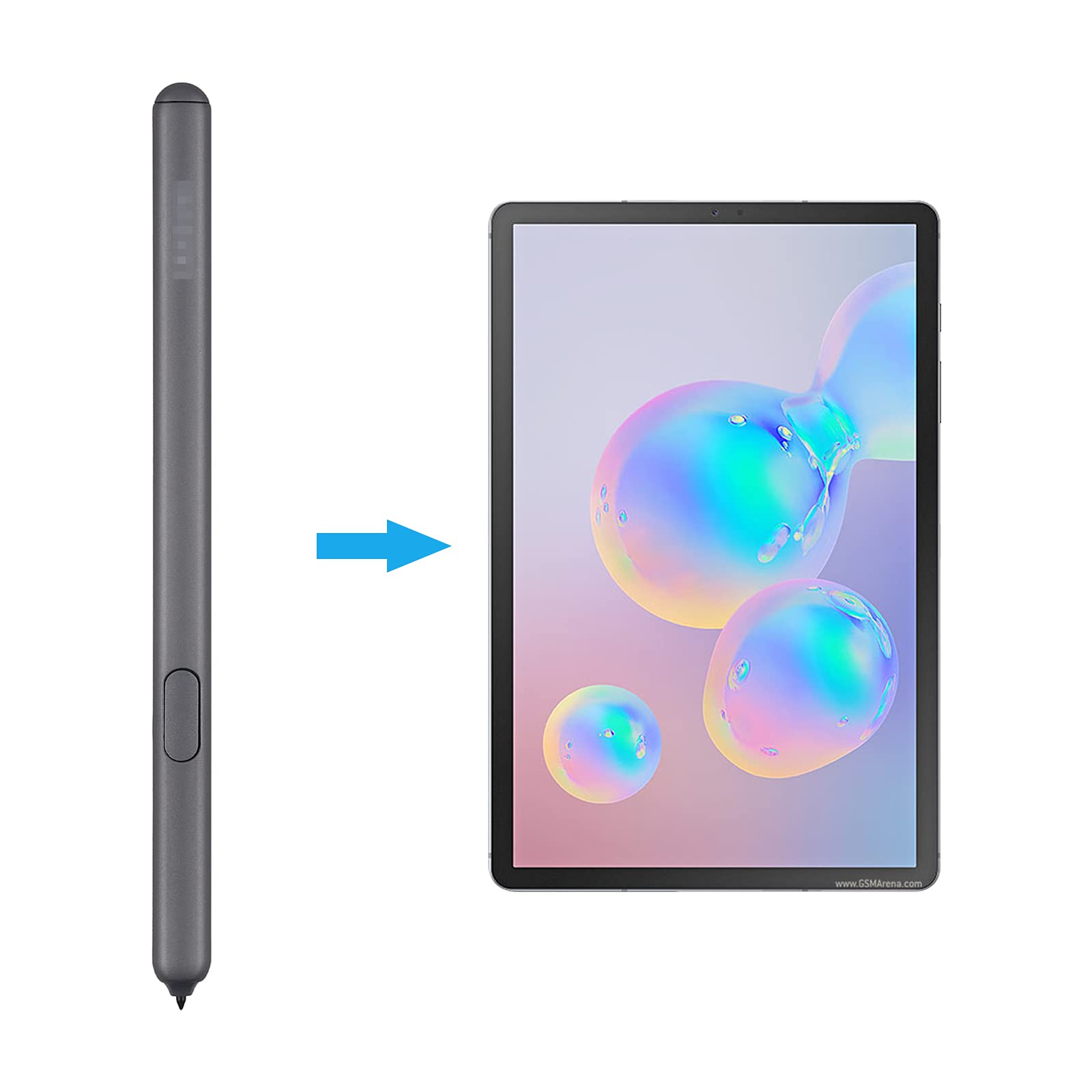 Penna Stilo per Tab S6 10,5 Pollici SM T860 SM T865 Tablet Touch Screen Penne Digitali con 5 Punte di Ricambio, Penna Stilo Intelligente Ad Alta sensibilità per Scrivere Disegni (Blu