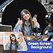 Portable Black White Screen Chair, 57 in Screen Backdrop with Stand 2-in-1Double Sided Foldable Blackwhite Background, for Video Chats and Meetings, Photography, Photo Zoom, Streaming Games
