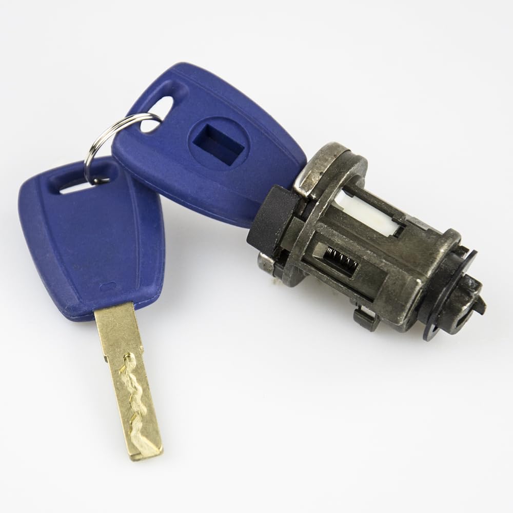 Kit de Verrouillage d'allumage pour Fiat Ducato, Peugeot et Citroën (Lame SIP22), Cylindre de Serrure de Porte et de Coffre d'origine.
