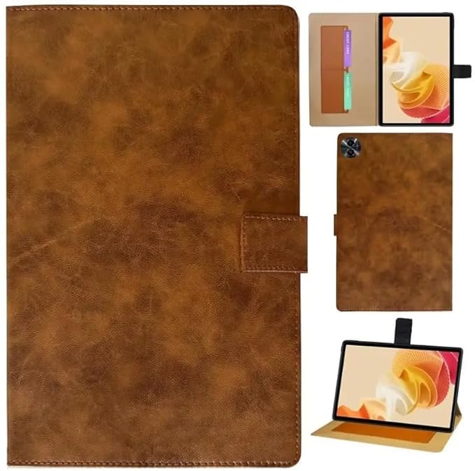 Image of Caseous Cover for Realme PAD 2 11.5 inch Cover Case, Flip Cover Case for Realme PAD 2 11.5 inch Tablet Cover (Light Brown)