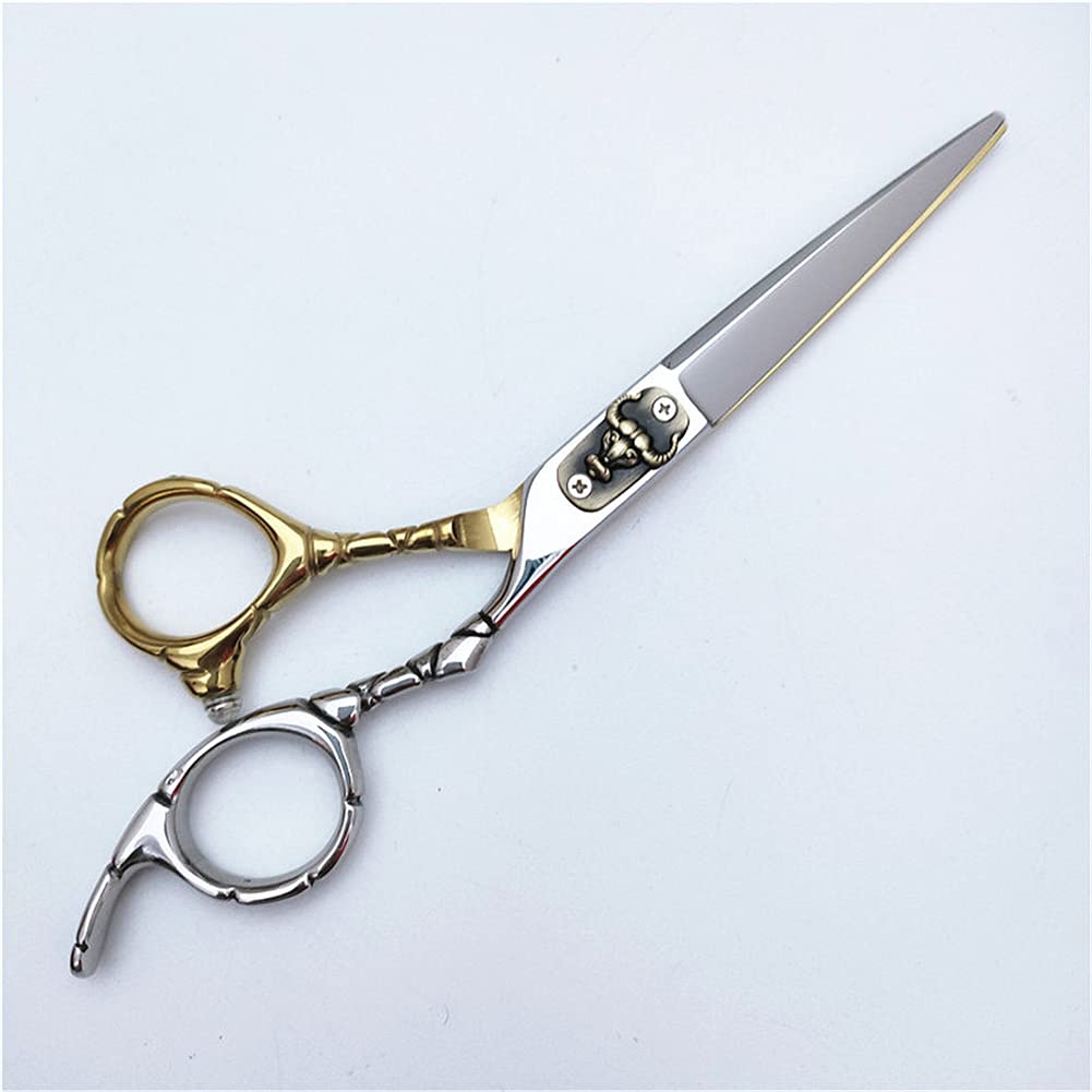 Ciseaux en Acier Inoxydable Ciseaux De Coupe De Cheveux, Coupe De Cheveux Ciseaux De Toilettage pour Hommes, pour Hommes Femmes Enfants Animaux Domestiques Salon Salon Coiffeur