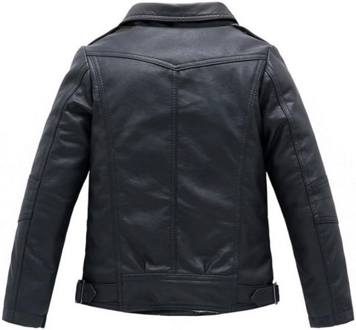 Winter Coat for Toddler Girls Motorcycle Jacket Leather Children Outerwear