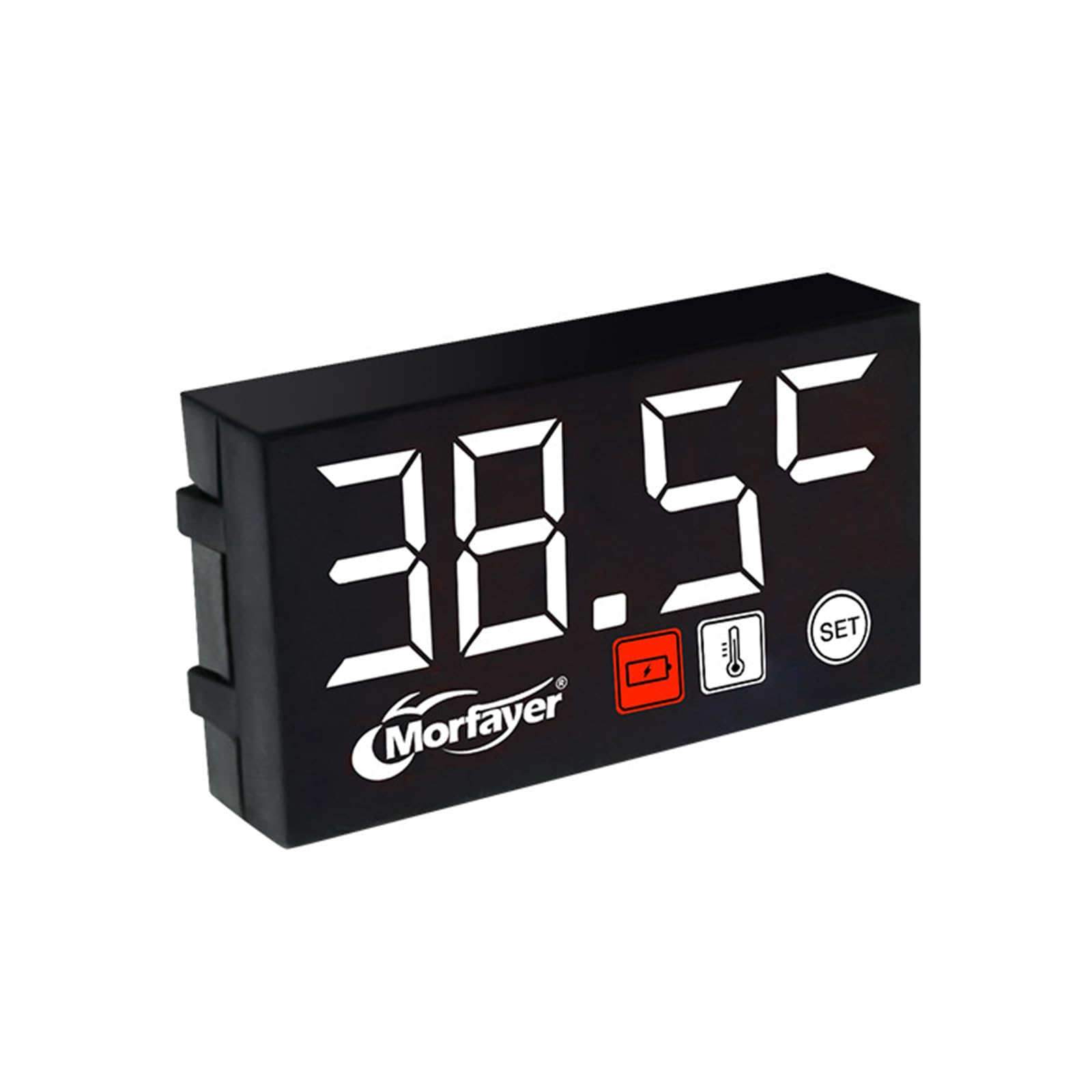 Thermomètre Voiture 3 En 1 HEEPDD - Horloge Numérique Avec Température Et Calendrier, Rétroéclairage Bleu