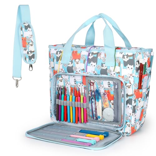 Katech Sac Rangement Fils Textiles, Grand Sac &agrave; Tricoter pour Ran...