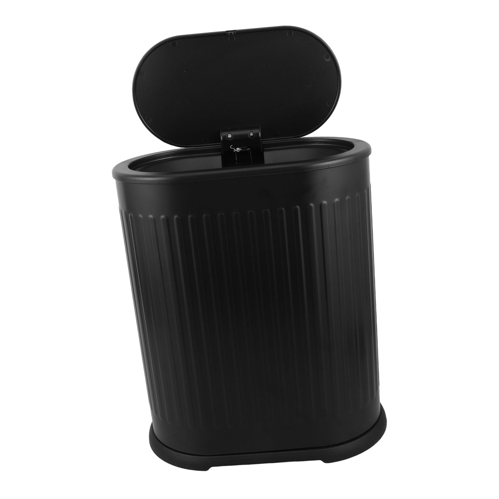Zerodeko Papelera Estrecha para Baño con Tapa de Presión Cubo de Basura de Plástico con Diseño Elegante y Capacidad para Cocina Dormitorio Aseo y Oficina Casa