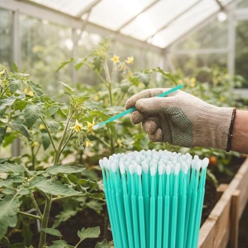 Aplicador manual para polinización de árboles y frutas