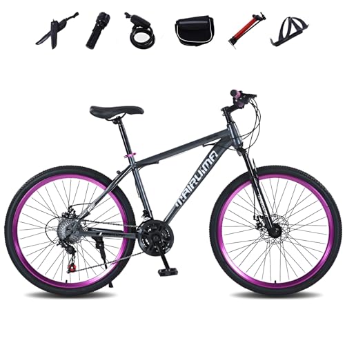 CUIOT ���]�� �N���X�o�C�N 24/26�C���`MTB �I�t���[�h �Ռ��z�� �y�ʍ��Y�f�|�t���[�� �f���A���f�B�X�N�u���[�L �ʋ� �ʊw �}�E���e���o�C�N �X��� ���S�� �j�� ���� ��l�p ���Z�� �q���p,�O���[,26