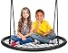 Sorbus Spinner Swing – Kids Round Web Swing – Great for Tree, Swing Set, Backyard, Playground, Playroom – Accessories Included [New Improved 2020 Design!] (40" Net Seat)
