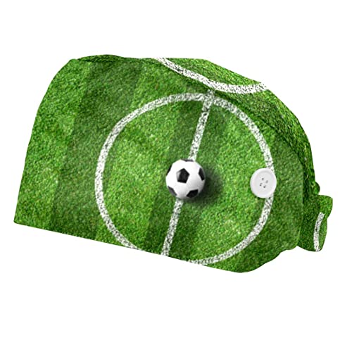 Chapeaux de travail pour hommes et femmes avec motif terrain de football
