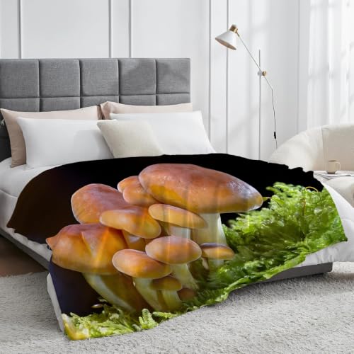 Couverture champignon douce et chaude, idée cadeau déco nature - 5