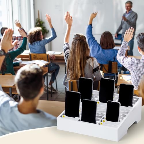 Support de téléphone pour salle de classe en bois à 36 compartiments - 8