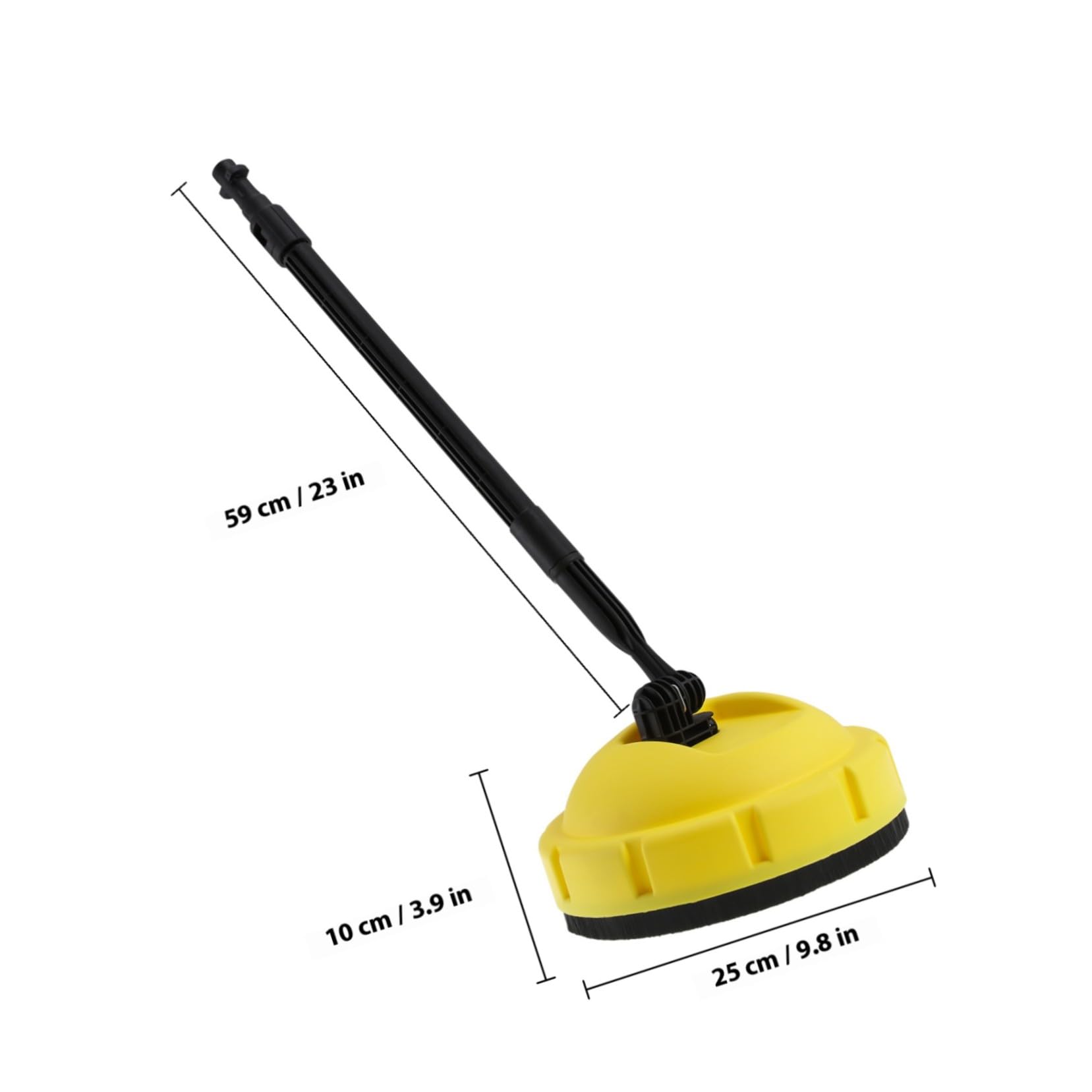 NOLITOY Hidrolavadora Rotativa para Automóviles Limpieza De Patios y Garajes [Alta Presión] [Boquilla Giratoria Plástico] Mango Largo para Superficies Planas Exteriores