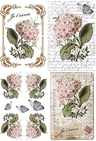 Hydrangea Rice Paper Amazon.com: Hydrangea Rice Paper for Decoupage A4 I Floral Bouquet ...