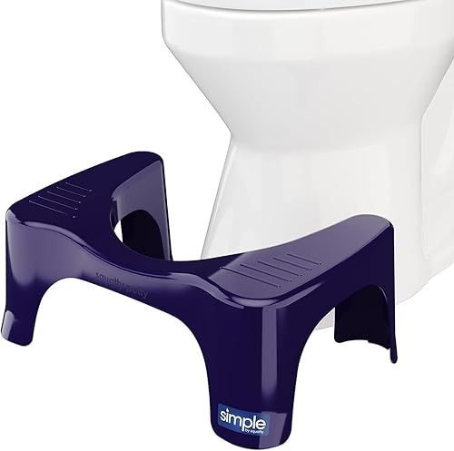 Vista 16 de Squatty Potty The Original - Taburete de inodoro de baño, ligero curvo con diseño elegante y moderno, negro, 7 pulgadas