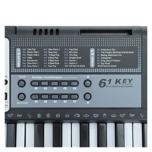 Clavier Piano 61 Touches Clavier De Clavier Multifonctionnel Numérique Eletronic Organ avec Microphone pour Débutant… - Les Beatles, Paul McCartney, John Lennon, RIngo Starr, George Harrison Clavier Piano 61 Touches Clavier De Clavier Multifonctionnel Numérique Eletronic Organ avec Microphone pour Débutant… – Image 7