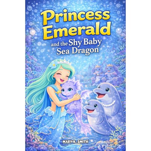 Princess Emerald and the Shy Baby Sea Dragon Audiolibro Por Mary K. Smith, Hey Sup Bye Publishing arte de portada