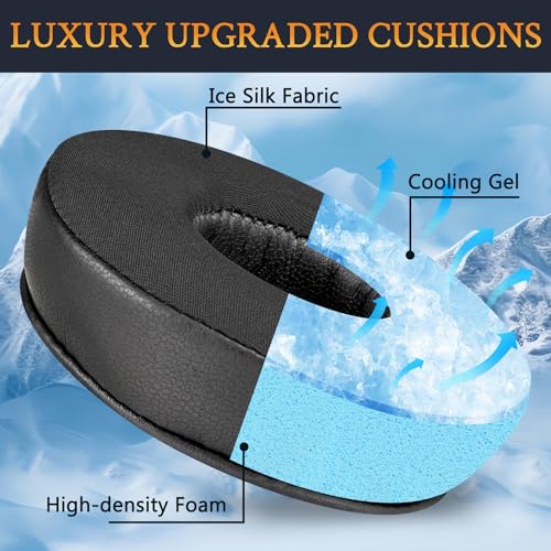 SOULWIT 70mm Cooling Gel Earpads Cushions Replacement for Jabra Move/Elite 25h Wireless On-Ear Headphones - Image 3