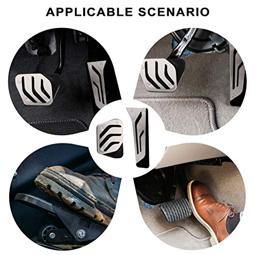 CLISPEED 2Pcs Pedais de Carro Cobrem Pedais de Transmissão Pastilhas de Freio Kit de Pastilhas de Pe