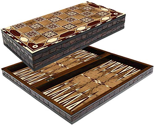 Backgammon Set con un meraviglioso design sovrapposto e una finitura liscia