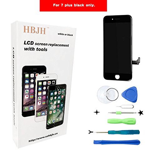 LCD Screen Replacement with 3D Touch Screen Digitizer Frame Assembly Set for iphone 7 Plus(black)