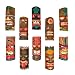 Set of 10 Polynesian Tiki Style Wall Masks 11 Inch
