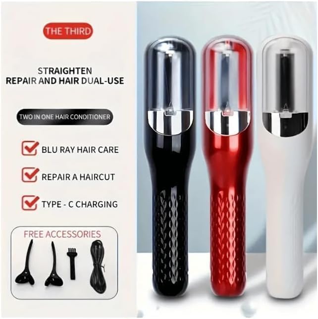 Image of MDM HUB Automatic Hair Split End Remover Machine-Rechargeable Trimmer Tool For No More Damage,Perfect For Frizzy,Dry,Damaged,Broken,Curly Hair Types,Ideal For Women Seeking Healthyhair,Multicolour