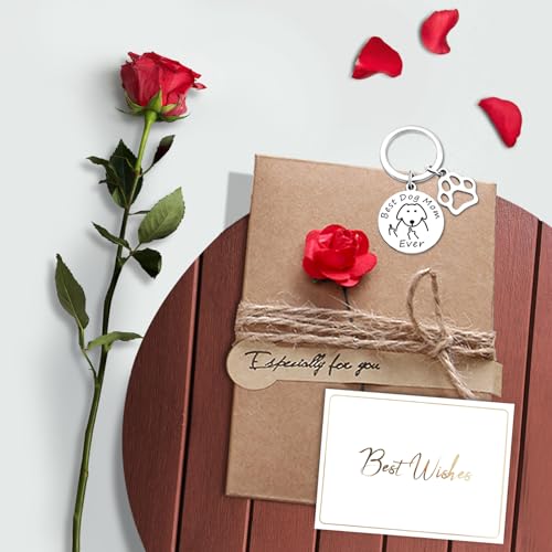 Aotoyou Schlüsselanhänger für Hunde Mutter, Katzen Mutter, Geschenkidee für Hund oder Katze, Best Hundemama, Geschenk für Frauen