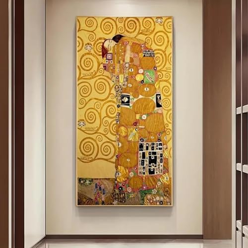 Art mural d'étreinte romantique pour décorer une chambre à coucher