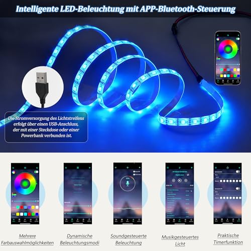 Merax Höhenverstellbarer CouchtischHochglanz Wohnzimmertisch mit LED Beleuchtung, Lift-Top Kaffeetisch mit Schublade,Ablagefächern, Sofatisch für Wohnzimmer,96 x 45 x 40 cm, Weiß – Bild 7