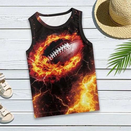 Kids 3D Print Vest Athletic Boys Sleeveless Performance Tank Top for Children 2-8Y Sports Outdoor Breathable Outfit4