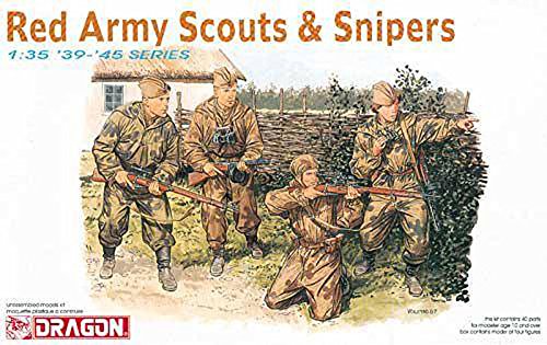 Platts 1/35 Soviet Soldiers and Sniper plastic model DR6068