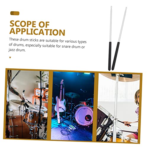 TOYANDONA 1 Par De Baquetas De Metal 5A Baquetas De Metal Para Instrumentos Musicais Baquetas Pequen