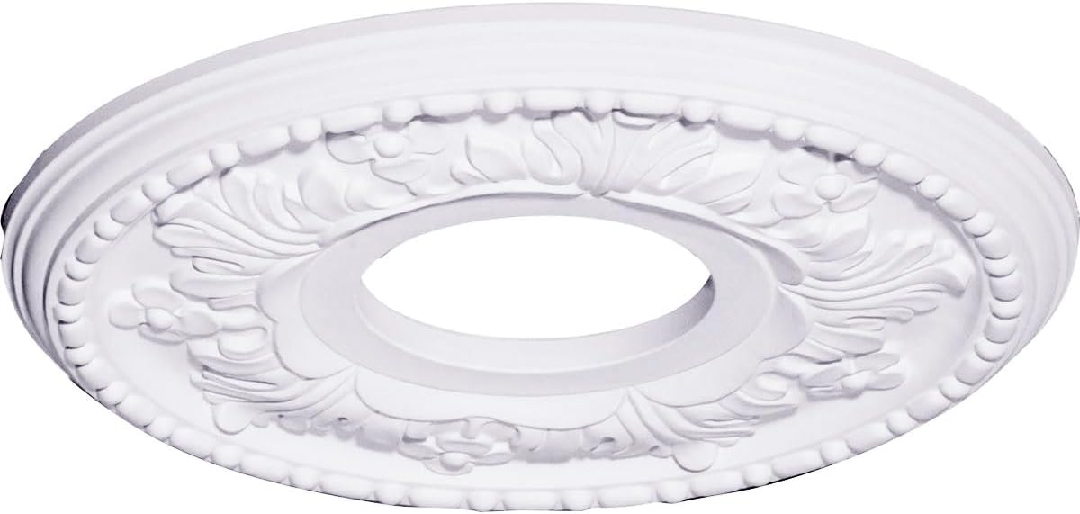 11 7/8"OD x 3 5/8"ID x 7/8"P Helene Ceiling Medallion (Fits Canopies up to 5 1/4")
