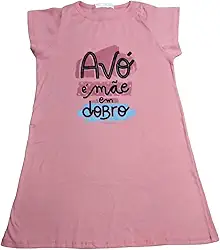 Camisola Feminina com Estampa 'Avó É Mãe Em Dobro', Tamanhos P, M, G, GG