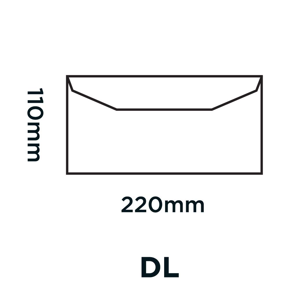 Blake Purely Everyday DL 110 x 220 mm 80 GSM Gummed Mailer Envelopes (13780) Manilla - Pack of 1000