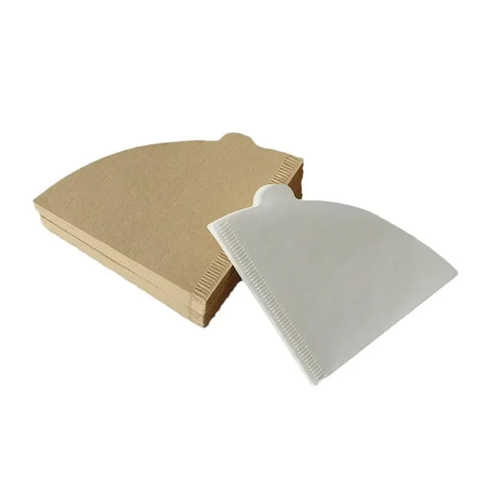 Papel De Filtro De Café Por Goteo V60, Compatible Con Cafetera Y Cafetera V60, Accesorios De Café Domésticos(V02 White 100 (1-4 people))