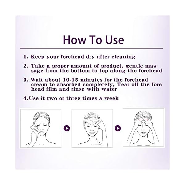 Beauty Pear Forehead Anti-Wrinkle Cream, Facial Wrinkle Removal Cream Reduce Furrows, Expression Lines and Frown Lines