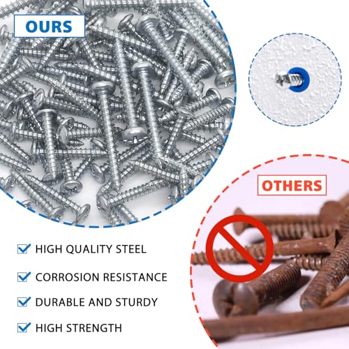Busy-Corner BLUE ANCHOR Conical Concrete Wall Anchors And Screws Assortment Kit thumb #2