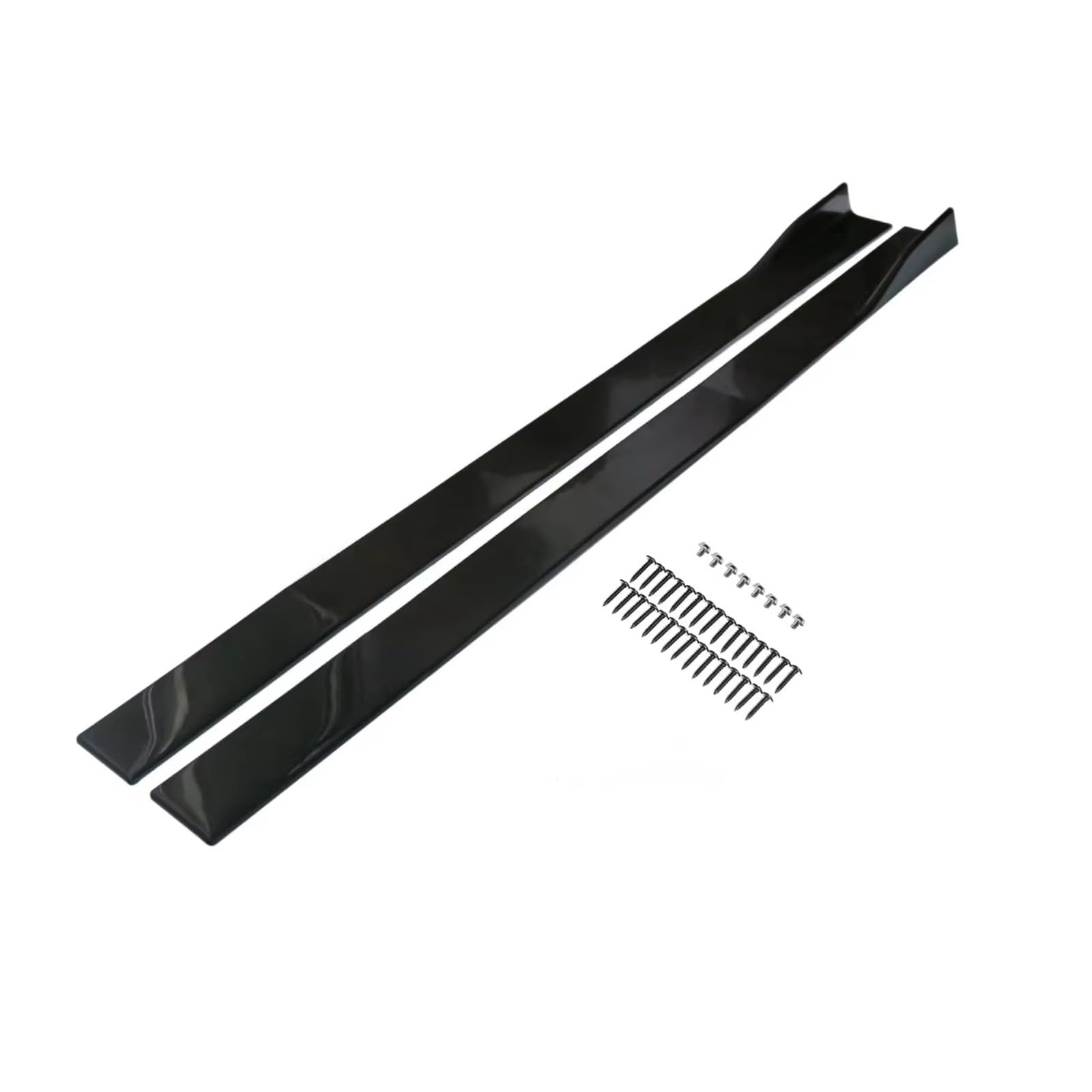 Minigonne Laterali Per VW Per Golf 7 7.5 Per MK7/7.5 Per R Per GTI Per Line 2013-2019 Auto Lato Inferiore Splitter Diffusore Aletta Ala Laterale Gonna Laterale Per Auto(Gloss Black 1.9M)