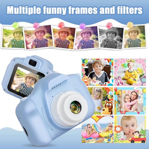 Image of Kids Digital Camera Toy - 3.0MP 1080P HD Video Camera with Games 2-Inch Screen with No Printer - Easy USB Rechargeable, Fun, Educational & Birthday Gift for Boys & Girls Age 3-12
