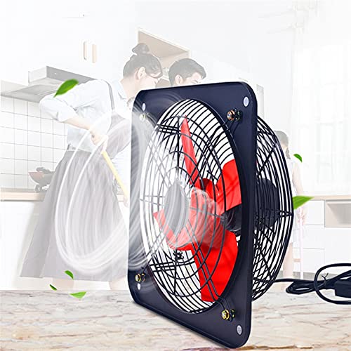 Ventilador Extractor Industrial 10 Pulgadas Metal con Cubierta de Red Doble para Cocina y Baños miniatura 5