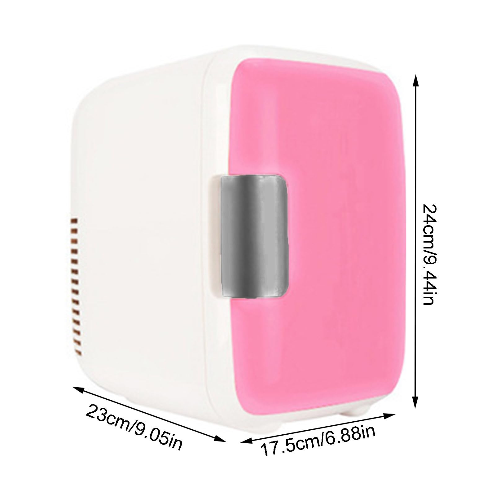 A/R Frigo Mini Bevande | Mini Frigo Per Camera Da Letto,Frigorifero per la cura della pelle, piccolo frigorifero portatile e riscaldatore per cosmetici, alimenti, frigorifero 12V per veicoli
