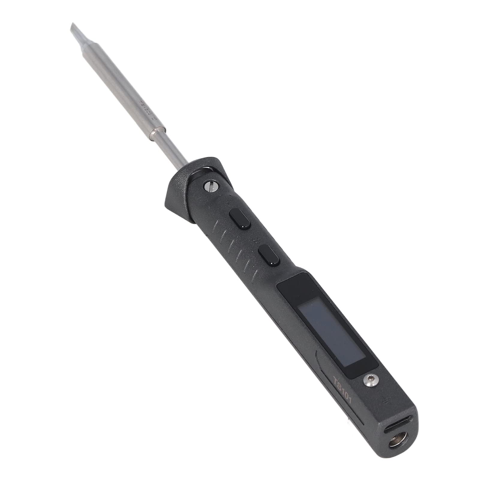 TS100 Mini Saldatore Portatile Digitale – 65W, Alimentazione DC 12-24V, Temperatura Regolabile 100-400°C, Schermo OLED, Kit Con Chiave Esagonale E Viti