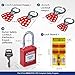 BRADY Lockout Tagout Station with Loto Devices Tag Out Kit Board Includes 24 Keyed Different Safety Lock Set, 4 Hasps for Padlocks. 30 Do Not Operate Tags for Lockout Safety Supply - 153687, Yellow