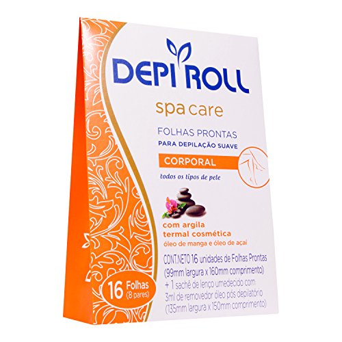 Folhas Prontas Corporal Spa Care 8 Pares, Depiroll