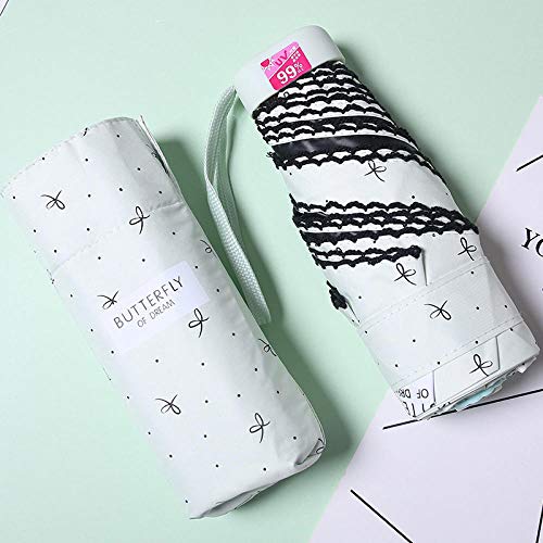 Preisvergleich Produktbild Regenschirm Kreativer Sonnenschutz Uv-Regenschirm Sonnenschirm Pro-Clear Dual-Use-Taschenschirm @ Hellgrün