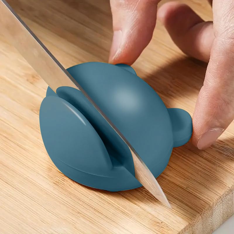 1Pcs Mini Knife Sharpener Cartoon Frog Sharpening Stone Knife Sharpening Tool Restore Dull Blades Kitchen Gadgets Kitchen Accessories