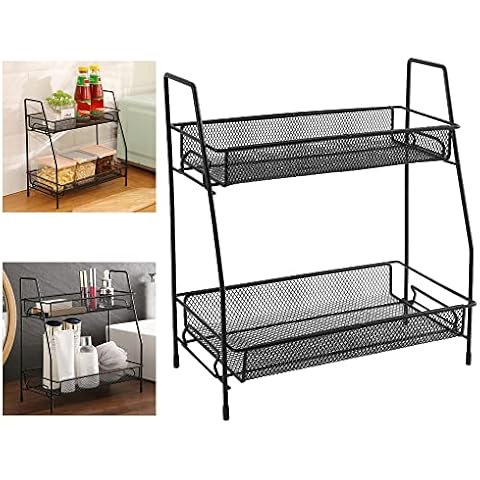 RECHCIGA 2-Tier Spice Rack Organizer Cover