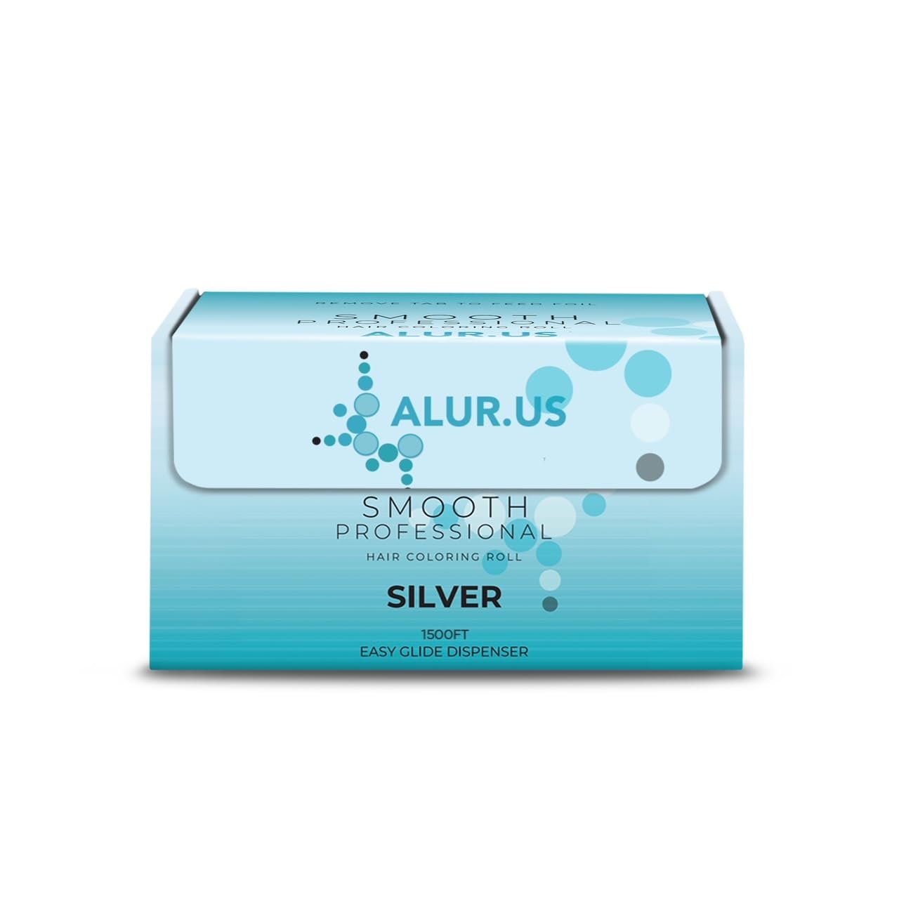 Silver Roll Aluminum Foil, Hair Foils For Highlighting, Hair Color, Blade on box for Easy Dispensing - Medium, Smooth1500 ft